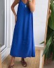 Casual V-neck Sleeveless Suspender Dress Casual V-neck Sleeveless Suspender Dress