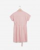 Nuon Light Pink Shirtdress with Belt