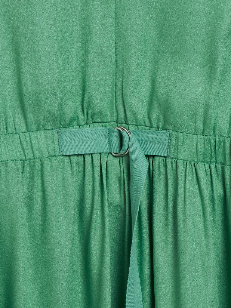 LOV Green Fit-And-Flare Isla Dress