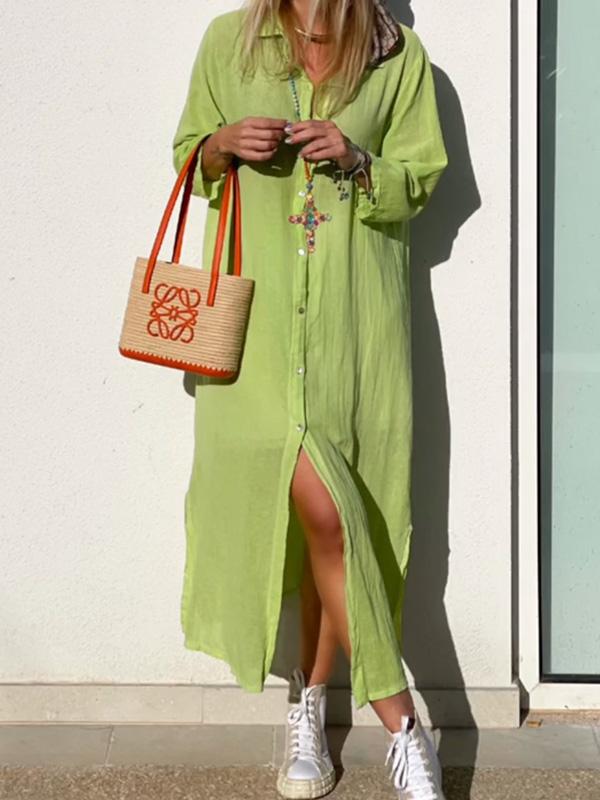 Casual Summer Shirt Dress