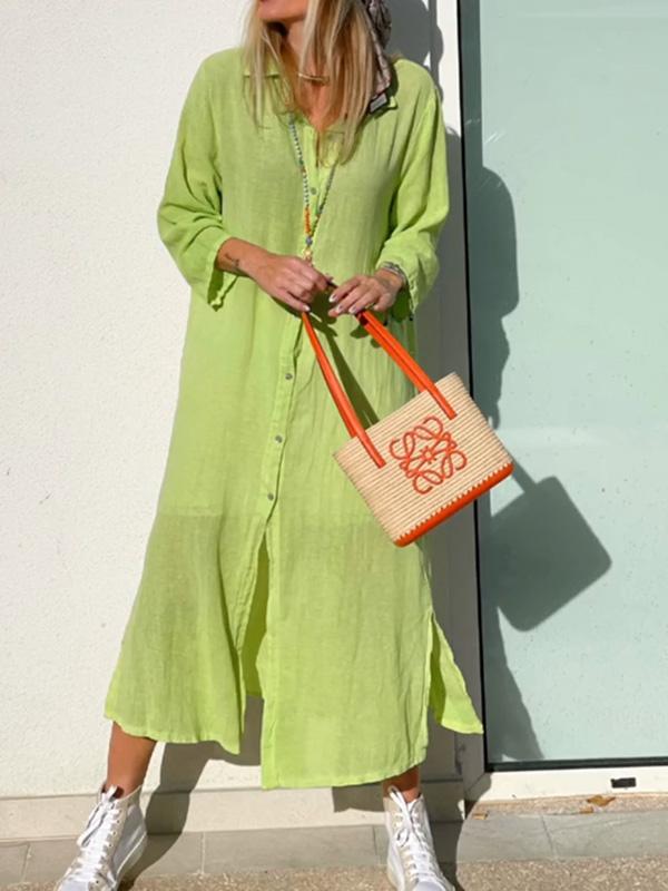Casual Summer Shirt Dress