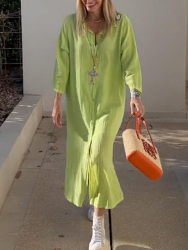 Casual Summer Shirt Dress
