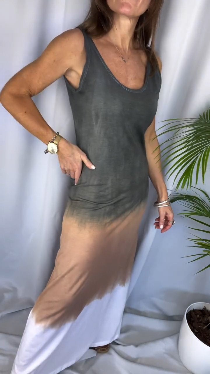 Summer Casual Tie-dye Color Dress