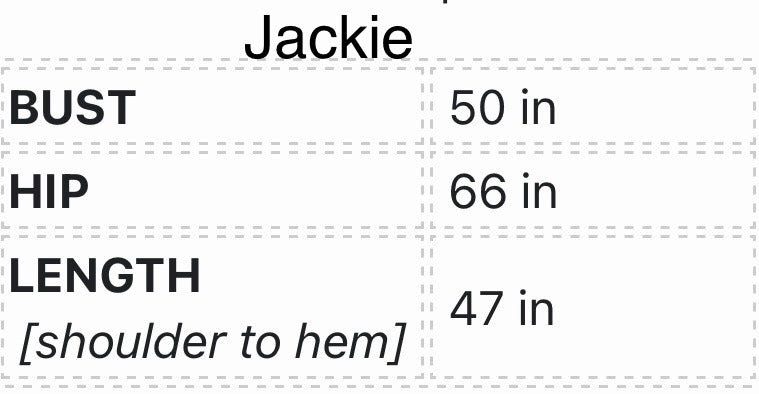 Jackie OSFM Dress
