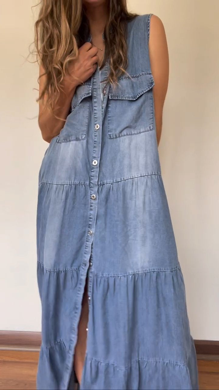 Thin Denim Comfortable Casual Dress