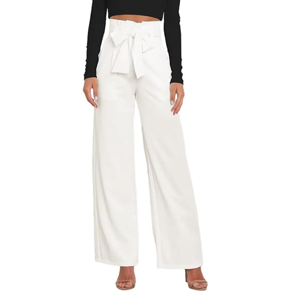 Dress Pants Women,Wide Leg Pants for Women,Smocked Waist Pants with Belt,Loose Straight Leg Flatting Pants Large Brown Dress Pants Women,Wide Leg Pants for Women,Smocked Waist Pants with Belt,Loose Straight Leg Flatting Pants Large Brown