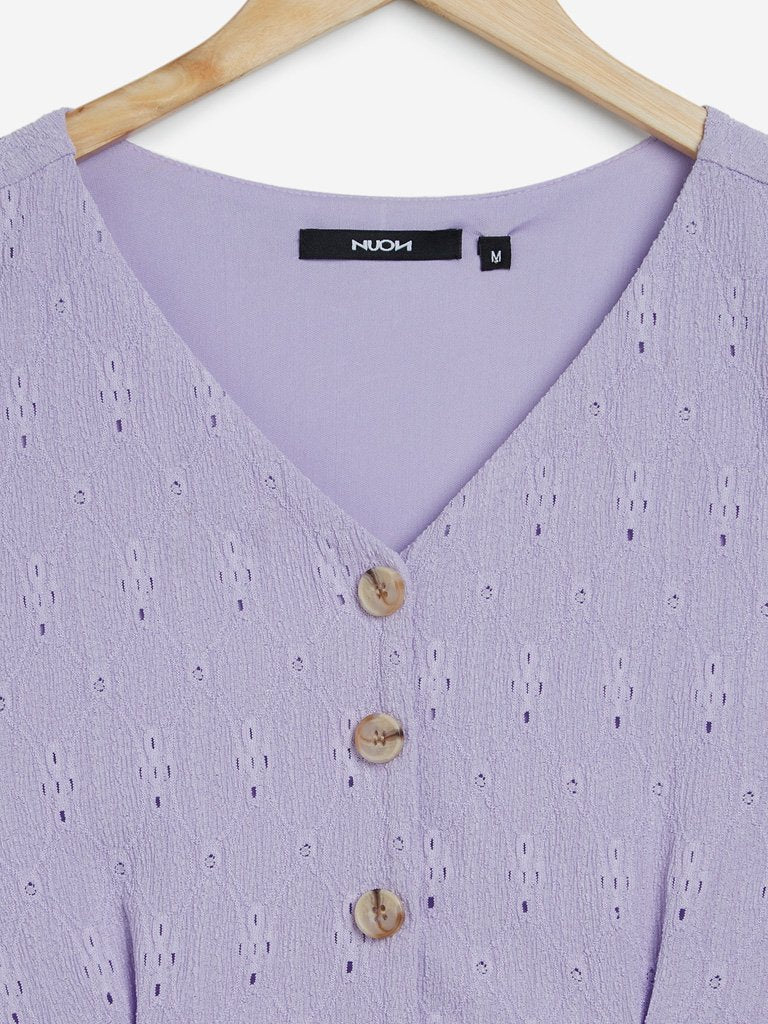 Nuon Lilac Cutout Design Preston Dress