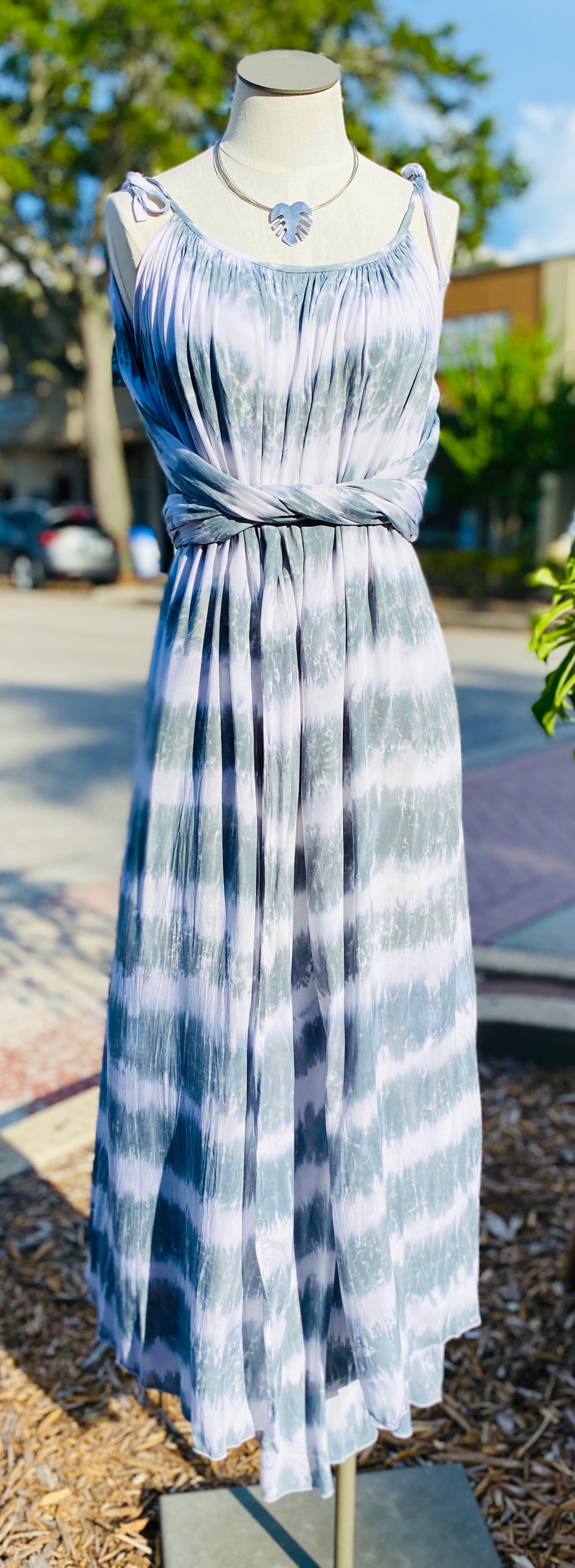 Athena Dress in Fog